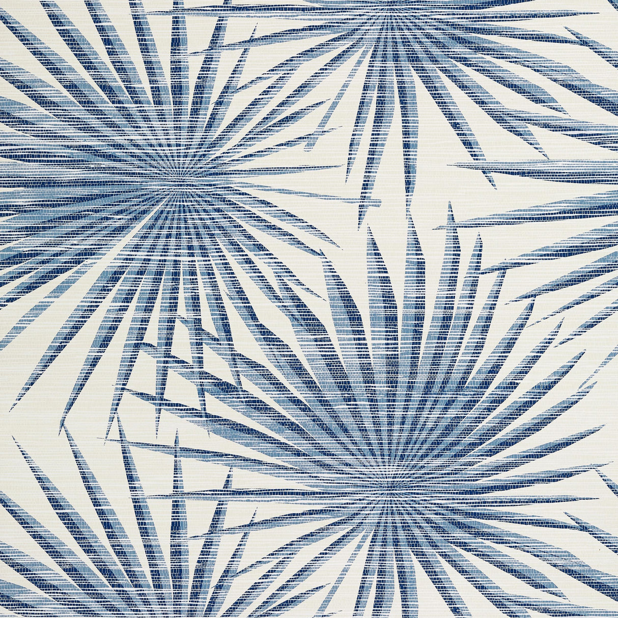 Thibaut Palm Frond Navy And White Wallpaper