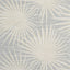 Thibaut Palm Frond Metallic Silver On Beige Wallpaper