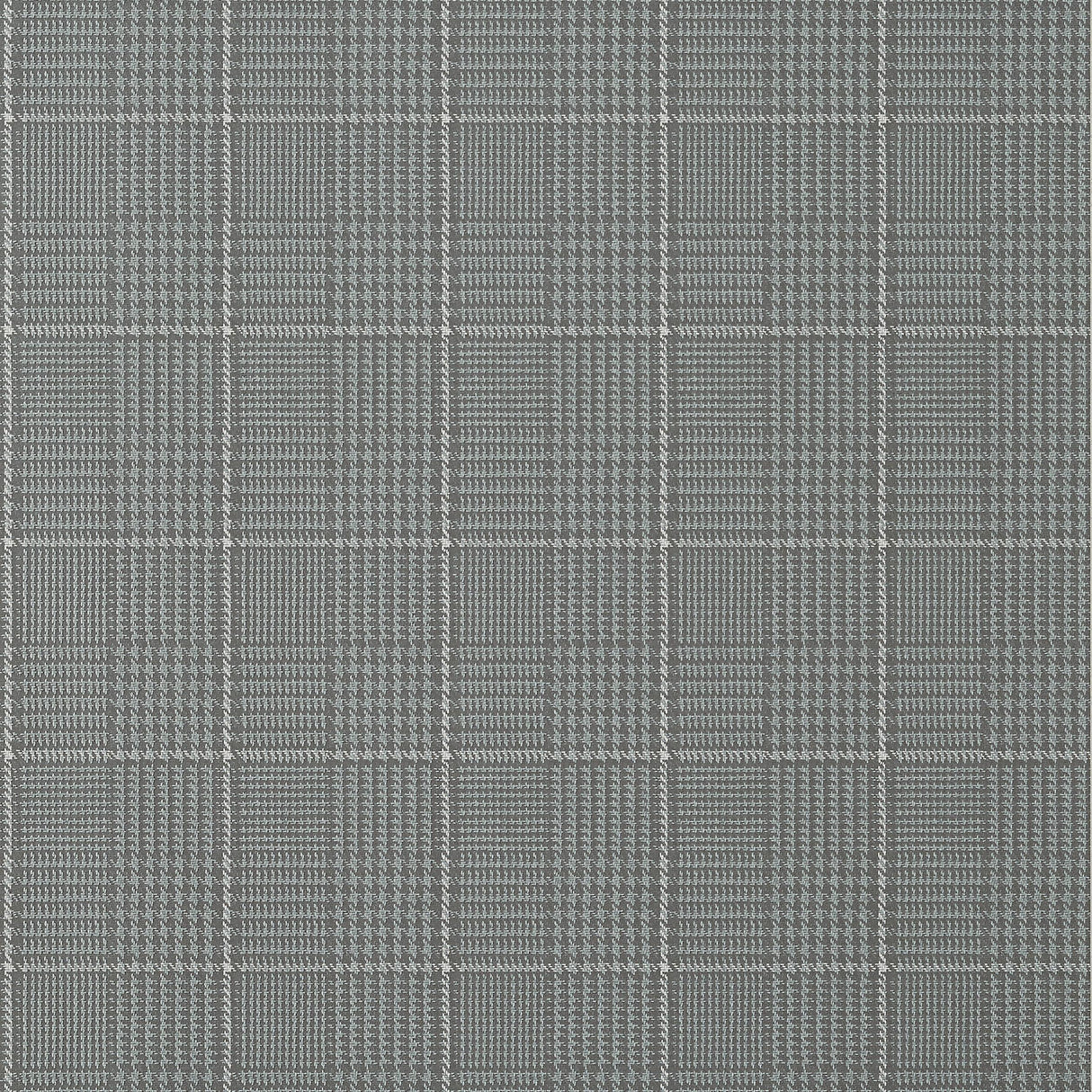 Thibaut Grassmarket Check Grey Wallpaper