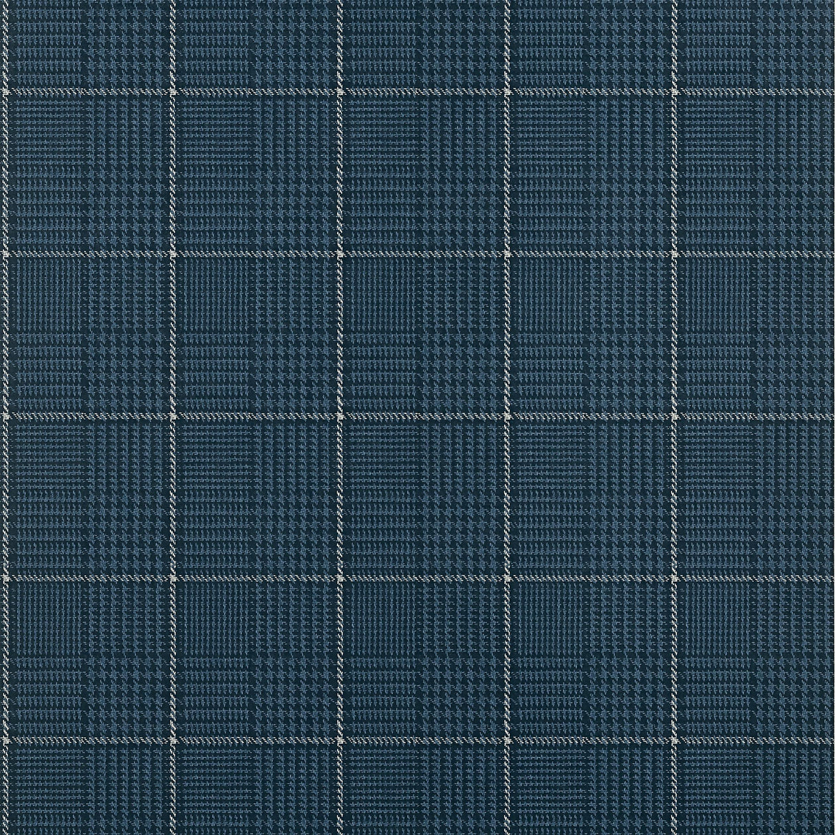 Thibaut Grassmarket Check Navy Wallpaper