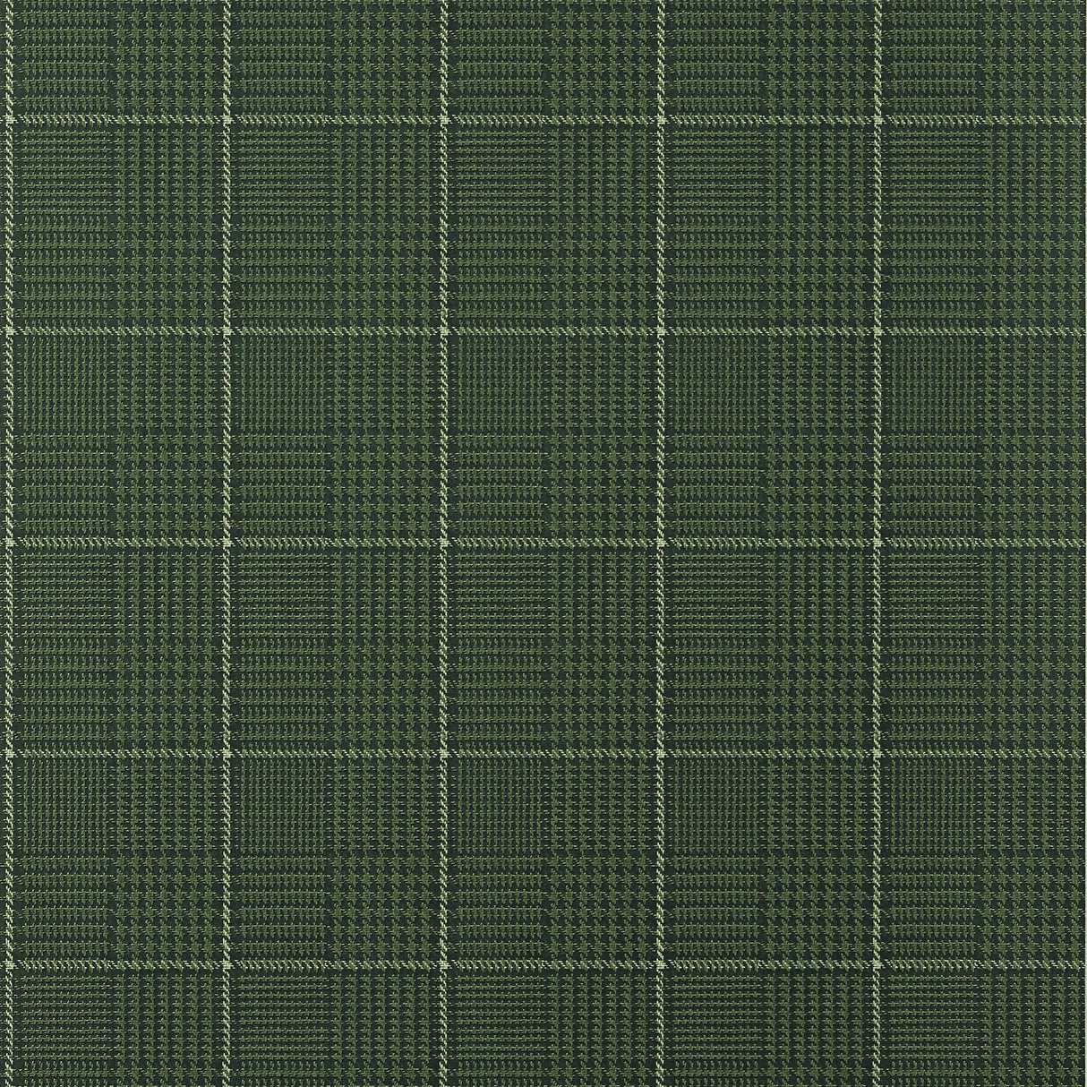 Thibaut Grassmarket Check Forest Green Wallpaper