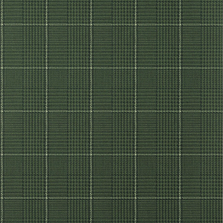 Thibaut Grassmarket Check Forest Green Wallpaper