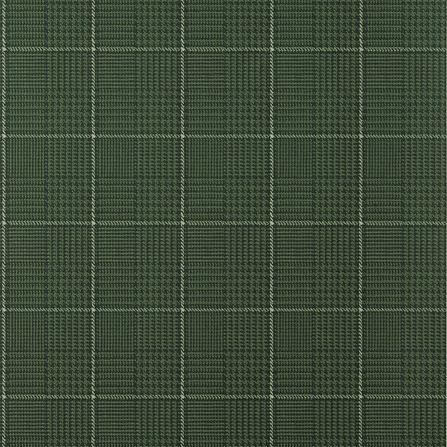Thibaut Grassmarket Check Forest Green Wallpaper