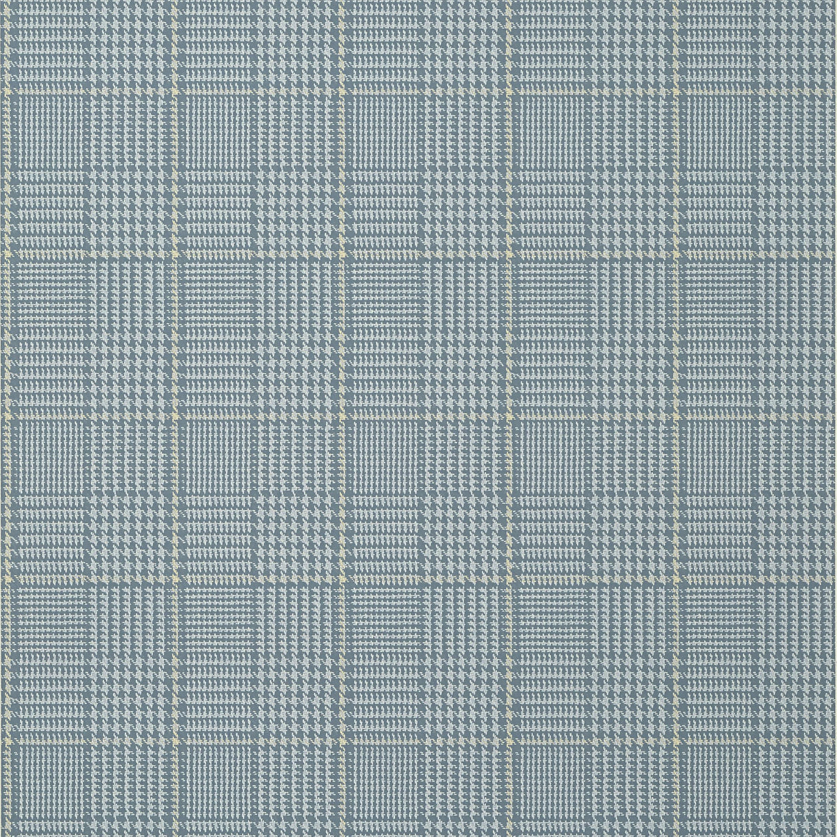 Thibaut Grassmarket Check Slate Blue Wallpaper