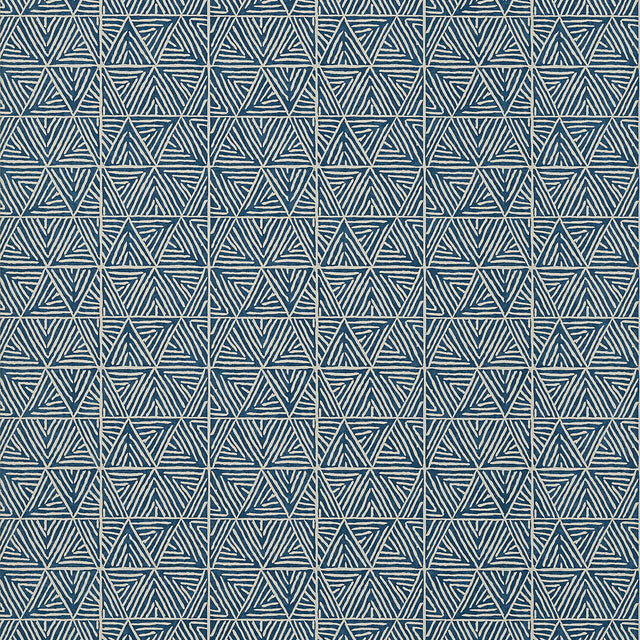 Thibaut Mombasa Navy Wallpaper