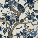 Thibaut Coromandel Navy Wallpaper