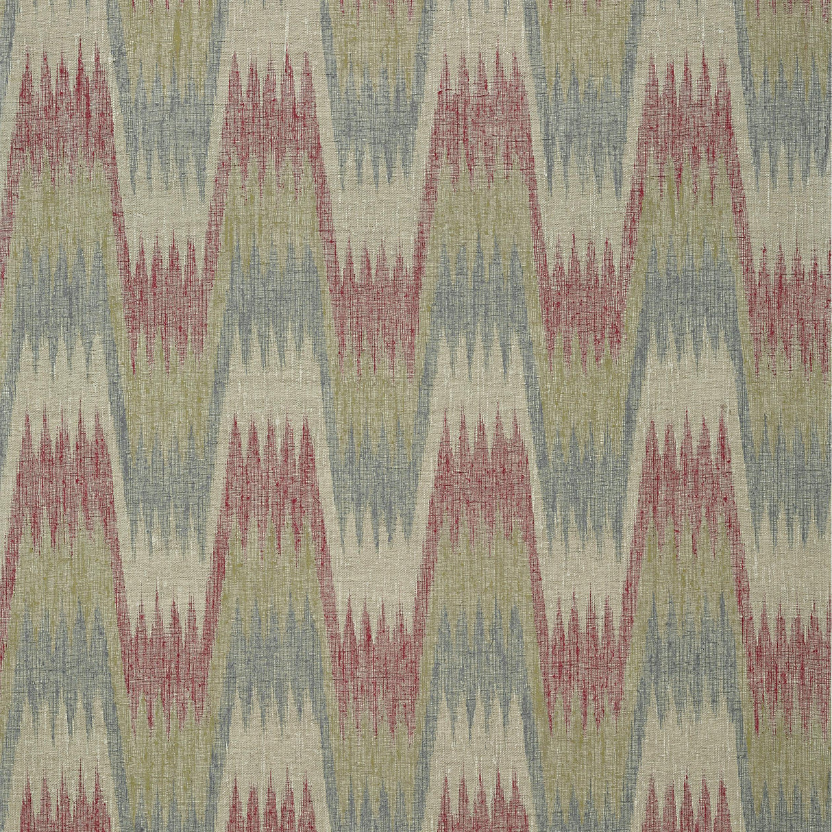 Thibaut Stockholm Chevron Red And Grey Wallpaper