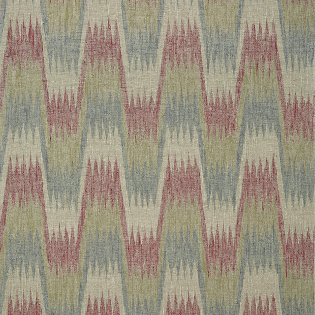 Thibaut Stockholm Chevron Red And Grey Wallpaper