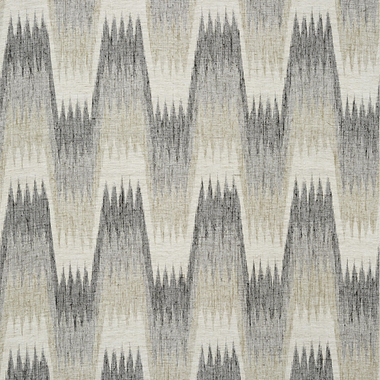Thibaut Stockholm Chevron Black And Grey Wallpaper
