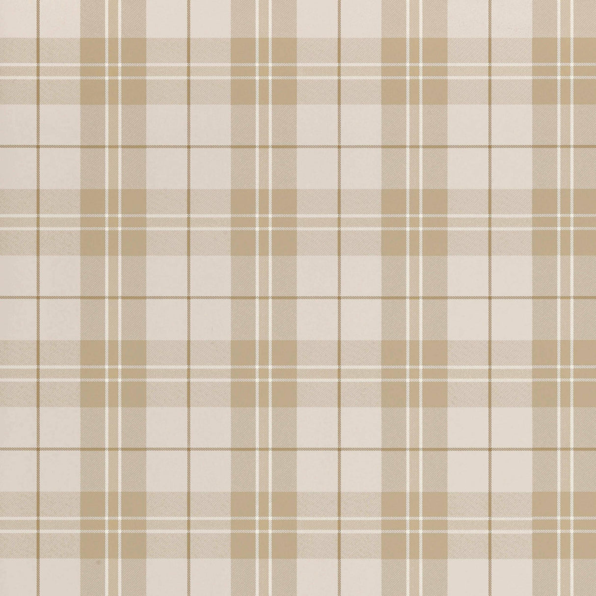 Thibaut Winslow Plaid Grey And Camel Wallpaper