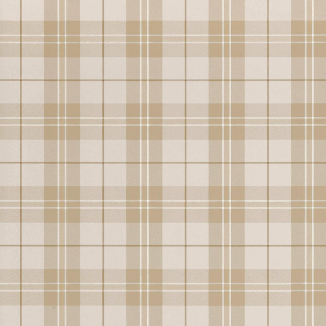 Thibaut Winslow Plaid Grey And Camel Wallpaper