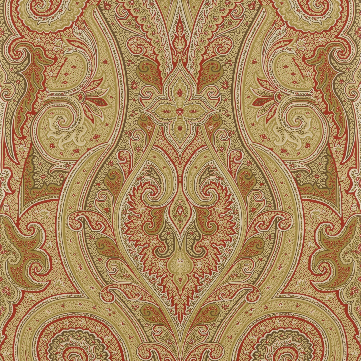 Thibaut Patani Camel And Red Wallpaper