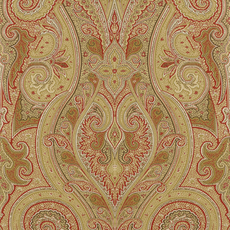 Thibaut Patani Camel And Red Wallpaper