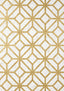 Thibaut MAMORA TRELLIS CORK White on Metallic Gold Wallpaper