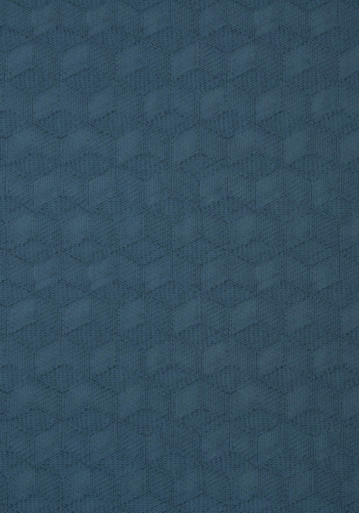 Thibaut MILANO SQUARE Navy Wallpaper