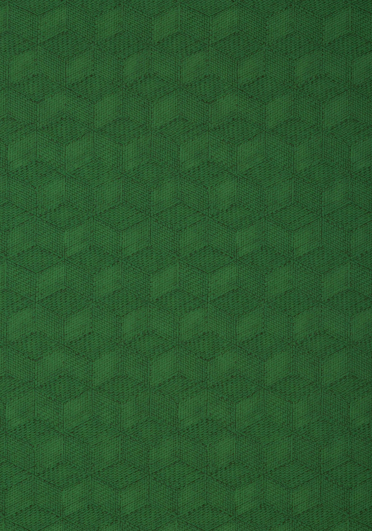 Thibaut MILANO SQUARE Emerald Wallpaper