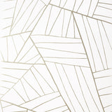 Thibaut Jordan Metallic Pewter On White Wallpaper