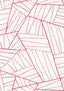 Thibaut JORDAN Magenta on White Wallpaper