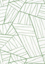 Thibaut JORDAN Emerald on White Wallpaper