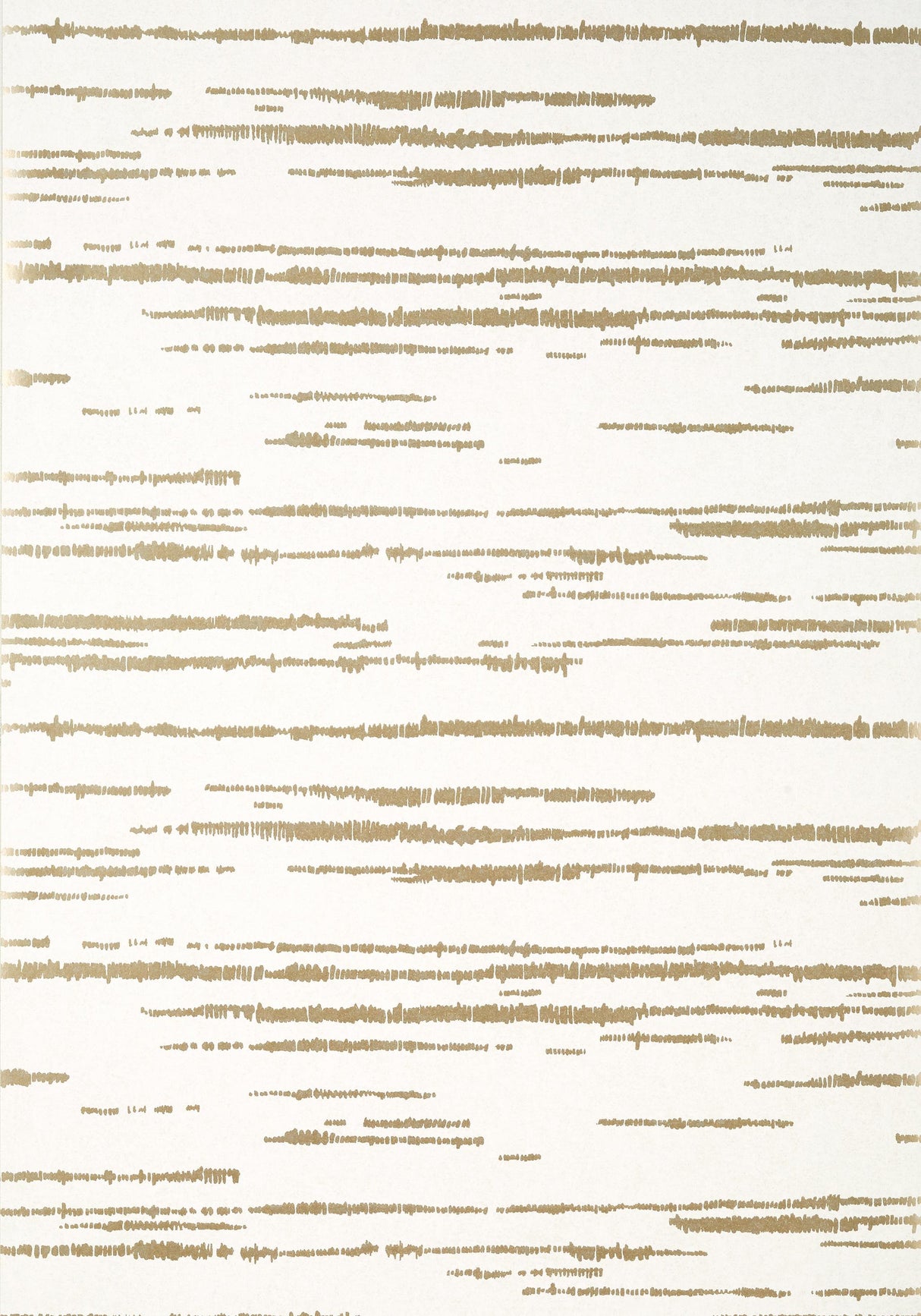 Thibaut ECHO Metallic Gold on White Wallpaper