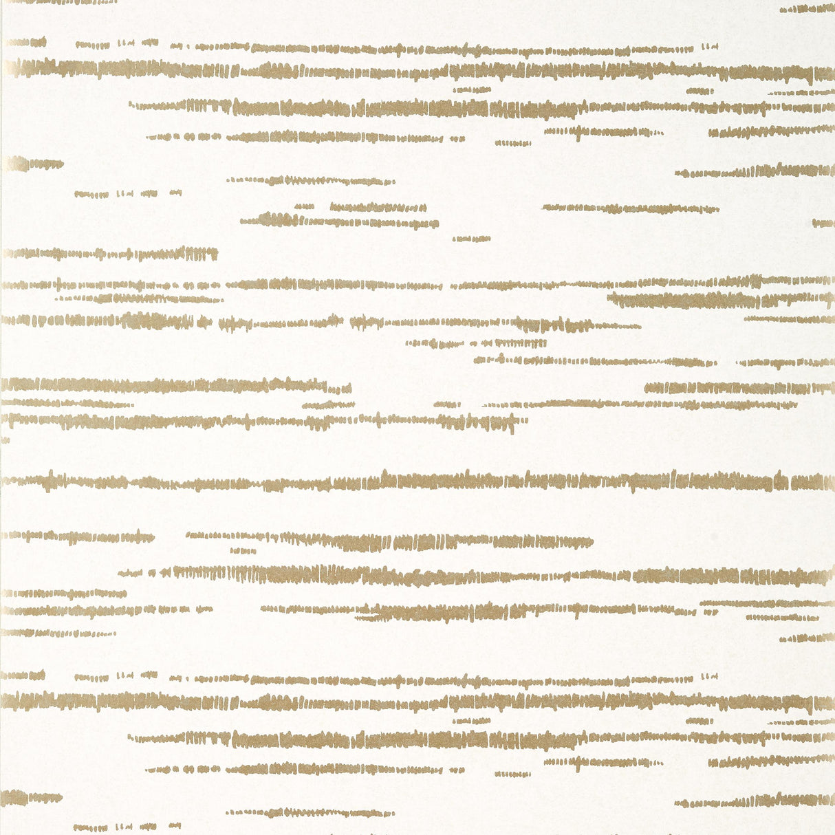 Thibaut Echo Metallic Gold On White Wallpaper