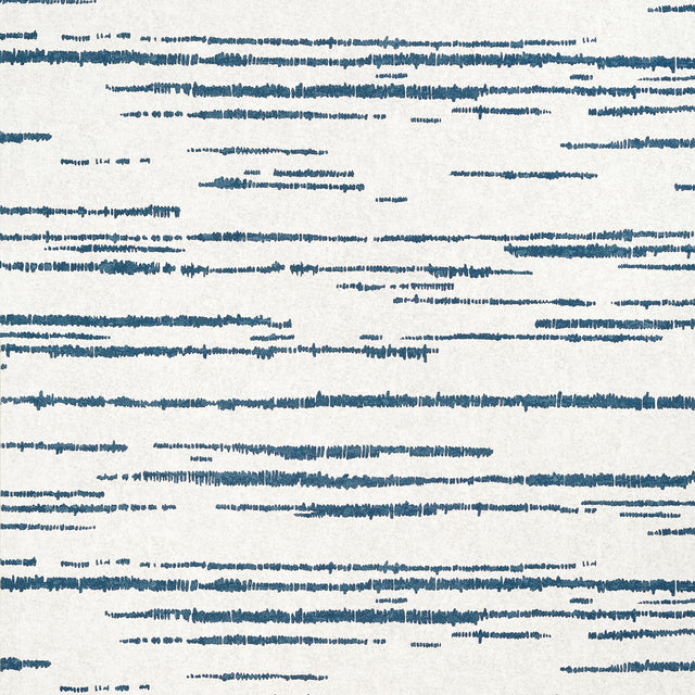 Thibaut Echo Blue On White Wallpaper