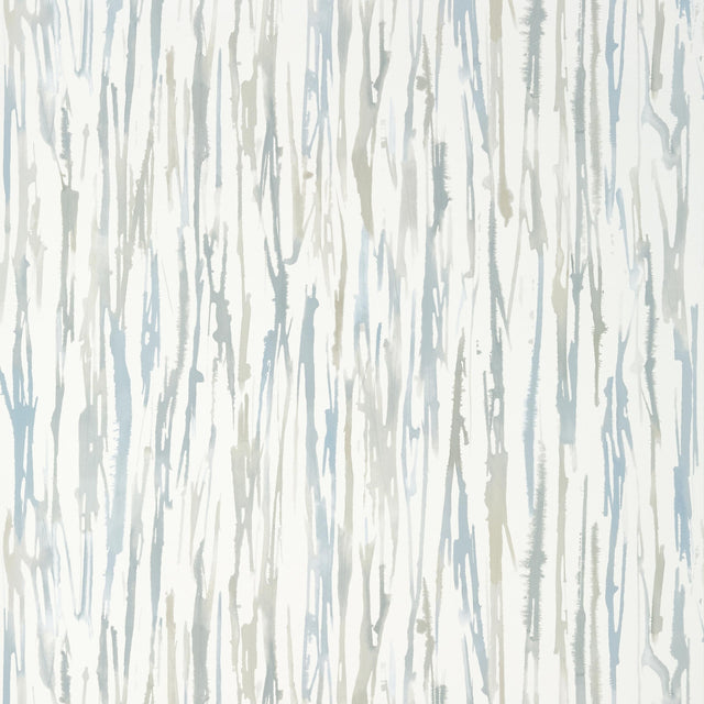 Thibaut Aurora Soft Blue And Grey Wallpaper