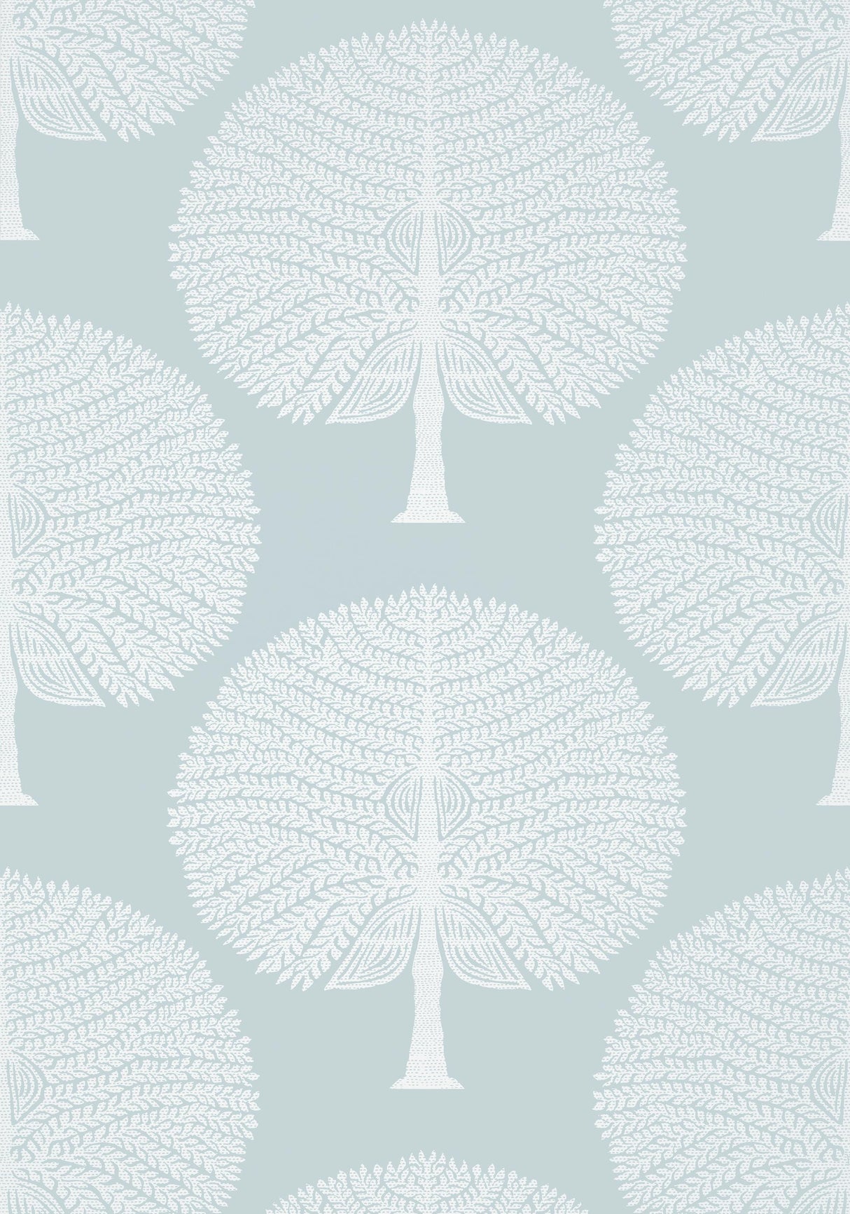 Thibaut MULBERRY TREE Spa Blue Wallpaper