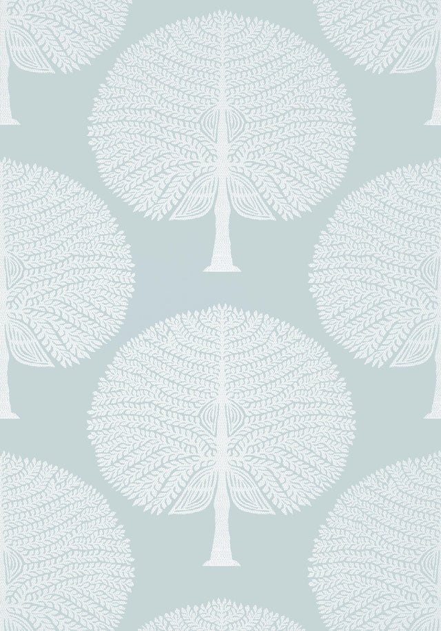 Thibaut MULBERRY TREE Spa Blue Wallpaper