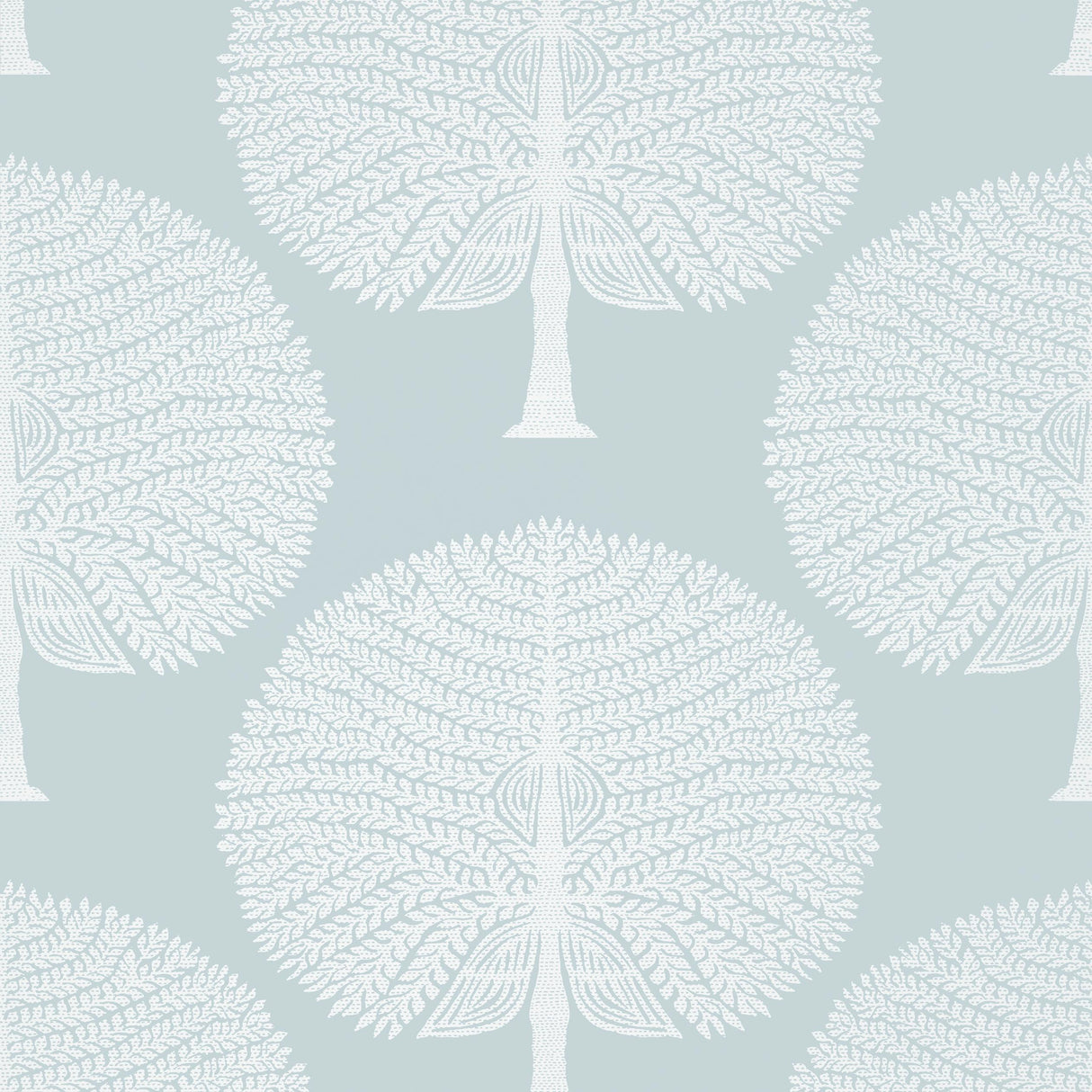 Thibaut Mulberry Tree Spa Blue Wallpaper