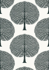 Thibaut MULBERRY TREE Black and White Wallpaper