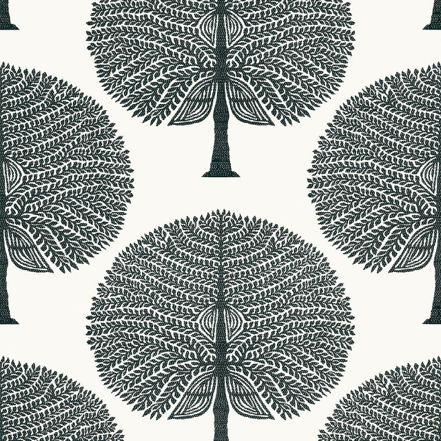 Thibaut Mulberry Tree Black And White Wallpaper