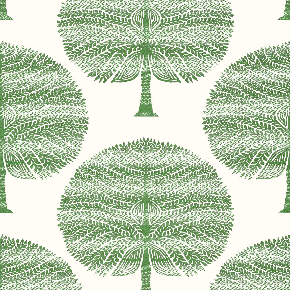 Thibaut Mulberry Tree Green Wallpaper