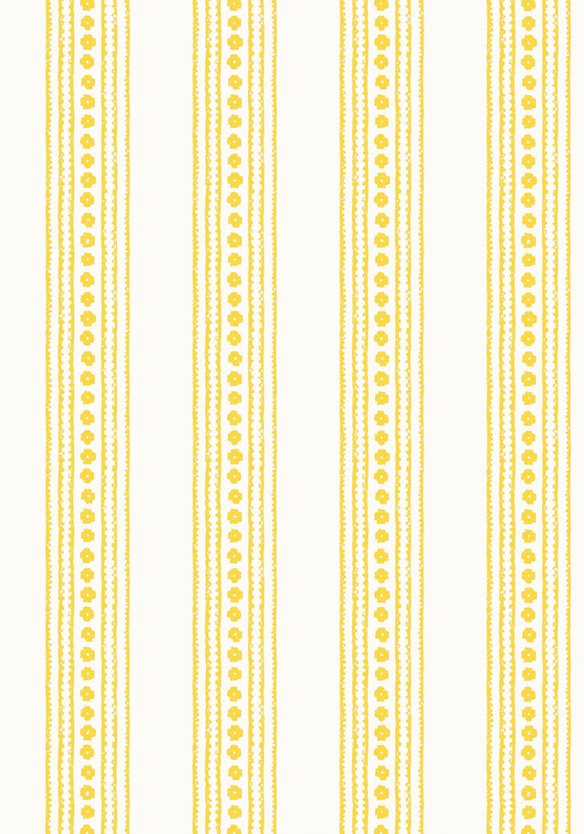 Thibaut NEW HAVEN STRIPE Yellow Wallpaper
