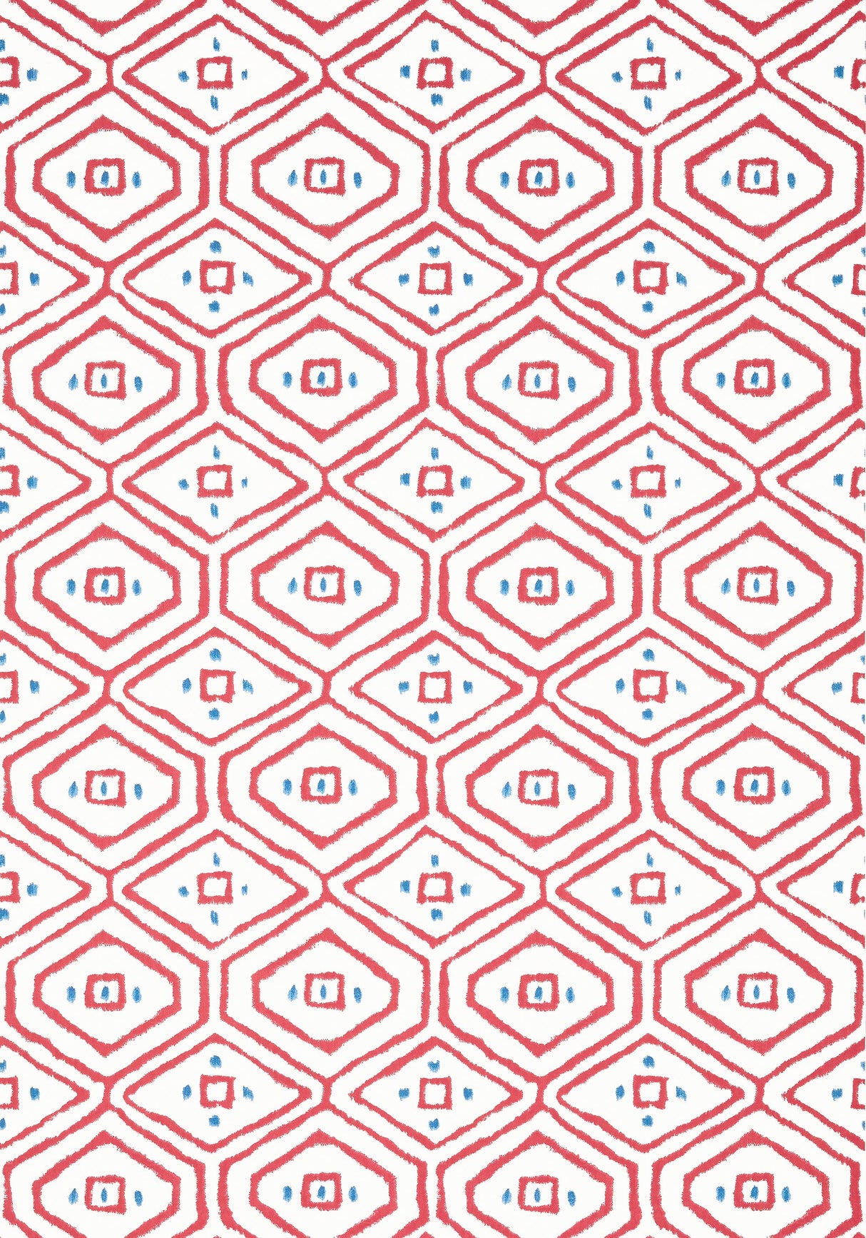 Thibaut PASS-A-GRILLE Red Wallpaper