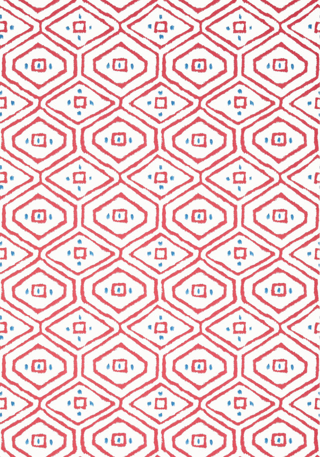 Thibaut PASS-A-GRILLE Red Wallpaper