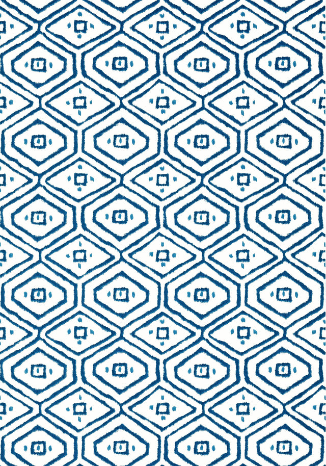 Thibaut PASS-A-GRILLE Navy Wallpaper