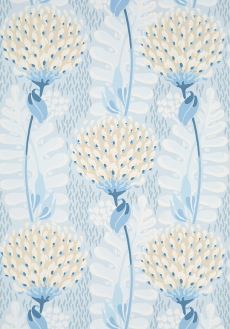 Thibaut TIVERTON Spa Blue Wallpaper