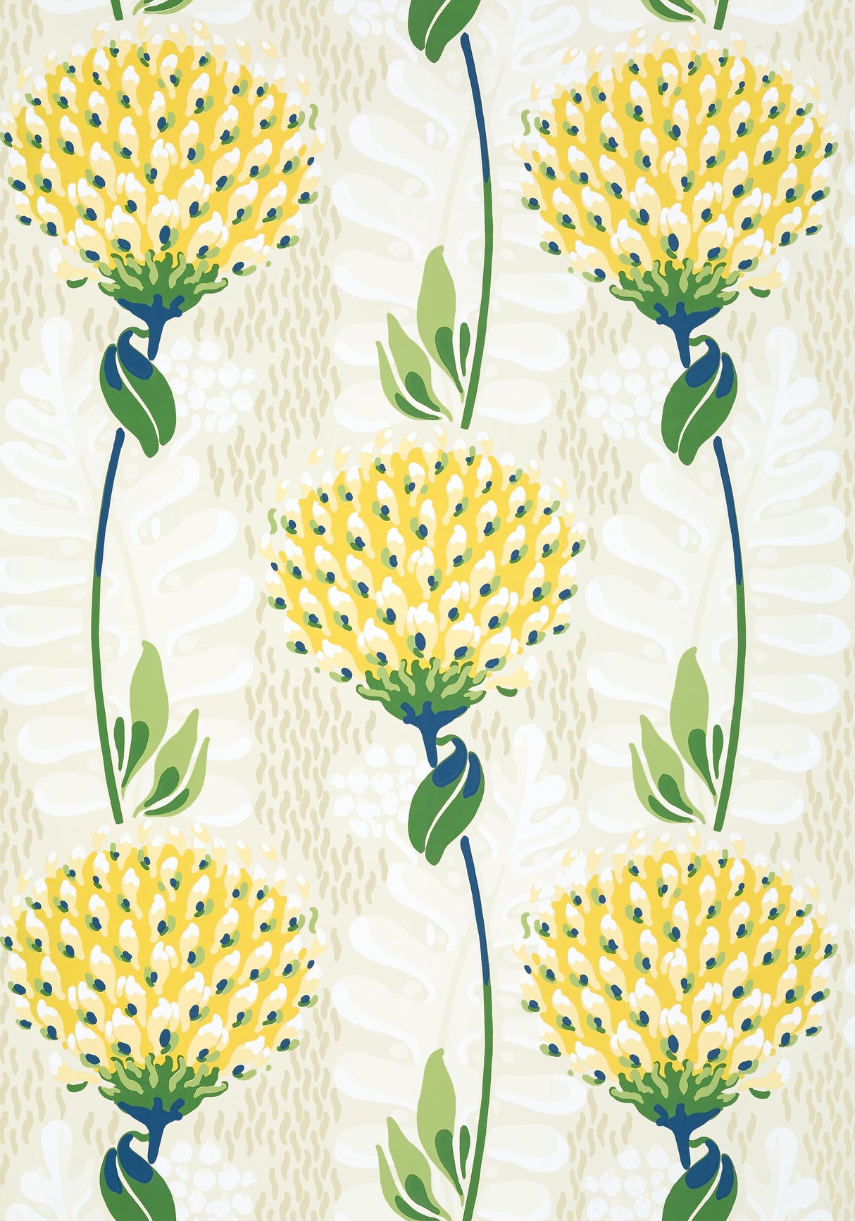 Thibaut TIVERTON Yellow Wallpaper