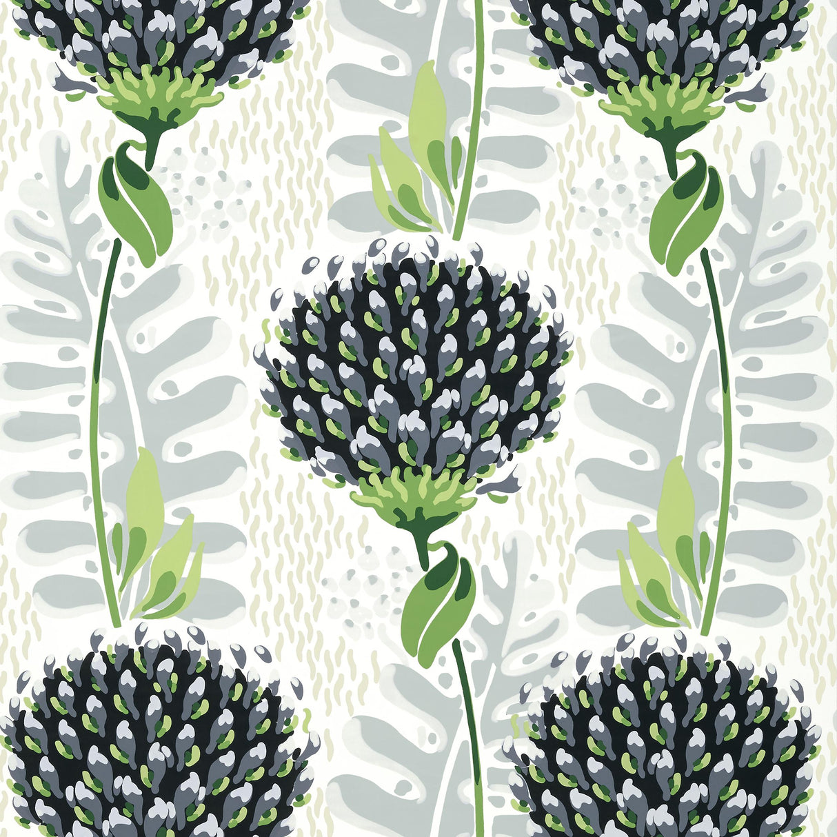 Thibaut Tiverton Black Wallpaper