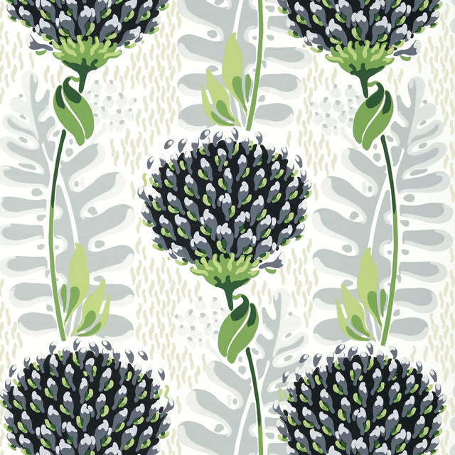 Thibaut Tiverton Black Wallpaper