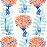 Thibaut Tiverton Coral Wallpaper