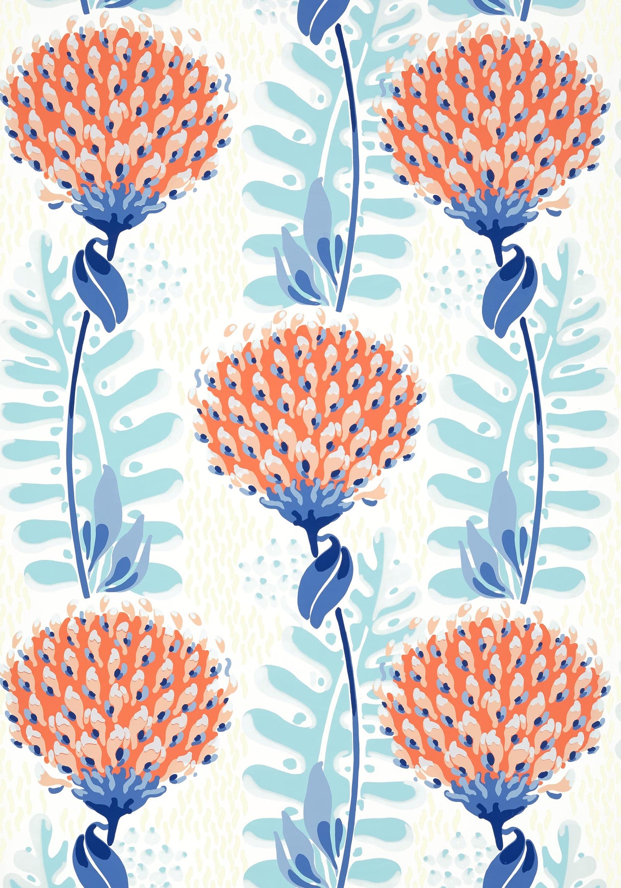 Thibaut TIVERTON Coral Wallpaper