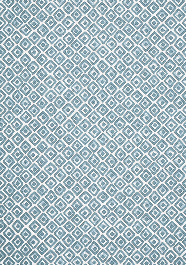 Thibaut INDIAN DIAMOND Spa Blue Wallpaper