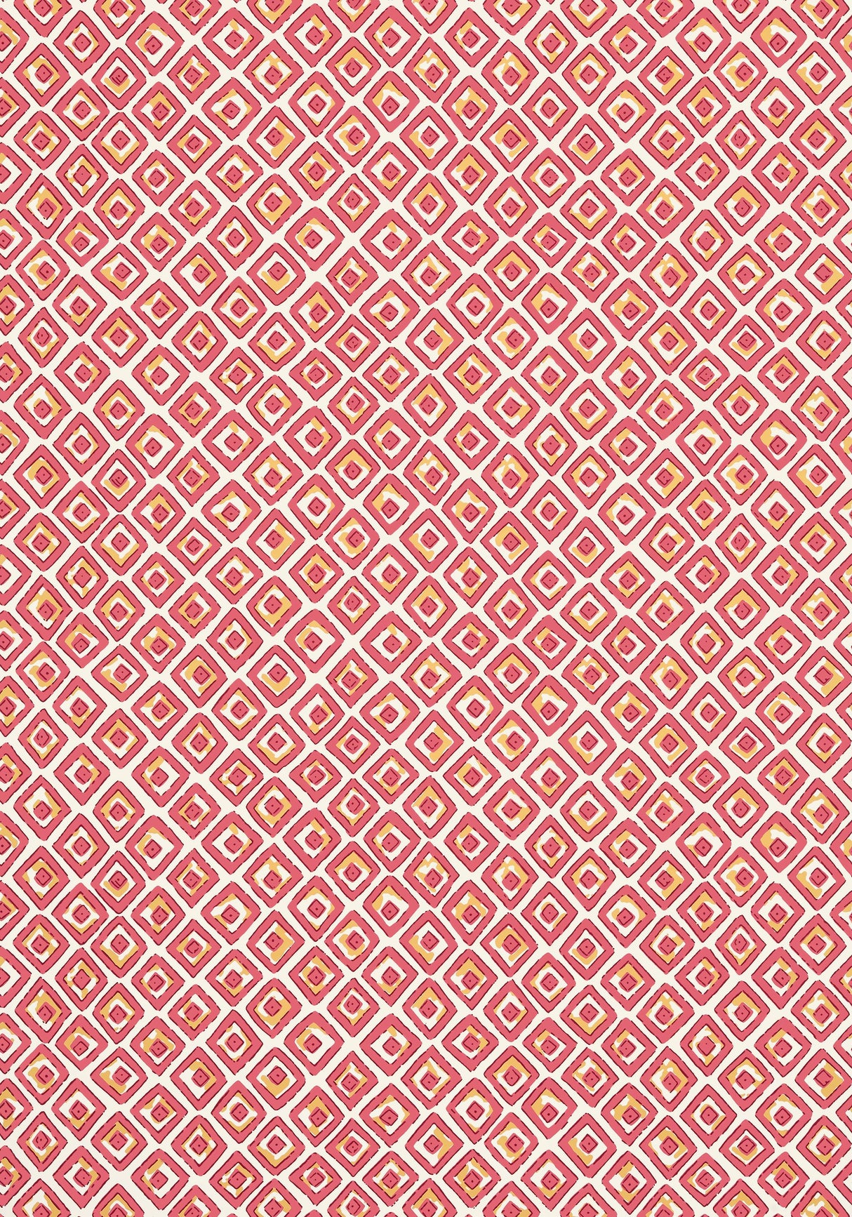 Thibaut INDIAN DIAMOND Pink Wallpaper