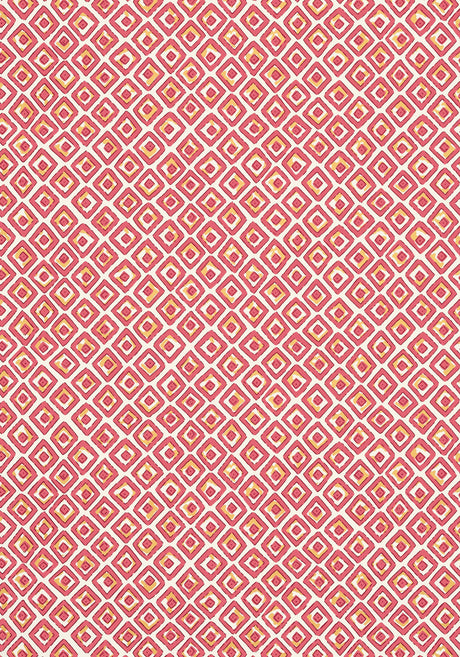 Thibaut INDIAN DIAMOND Pink Wallpaper