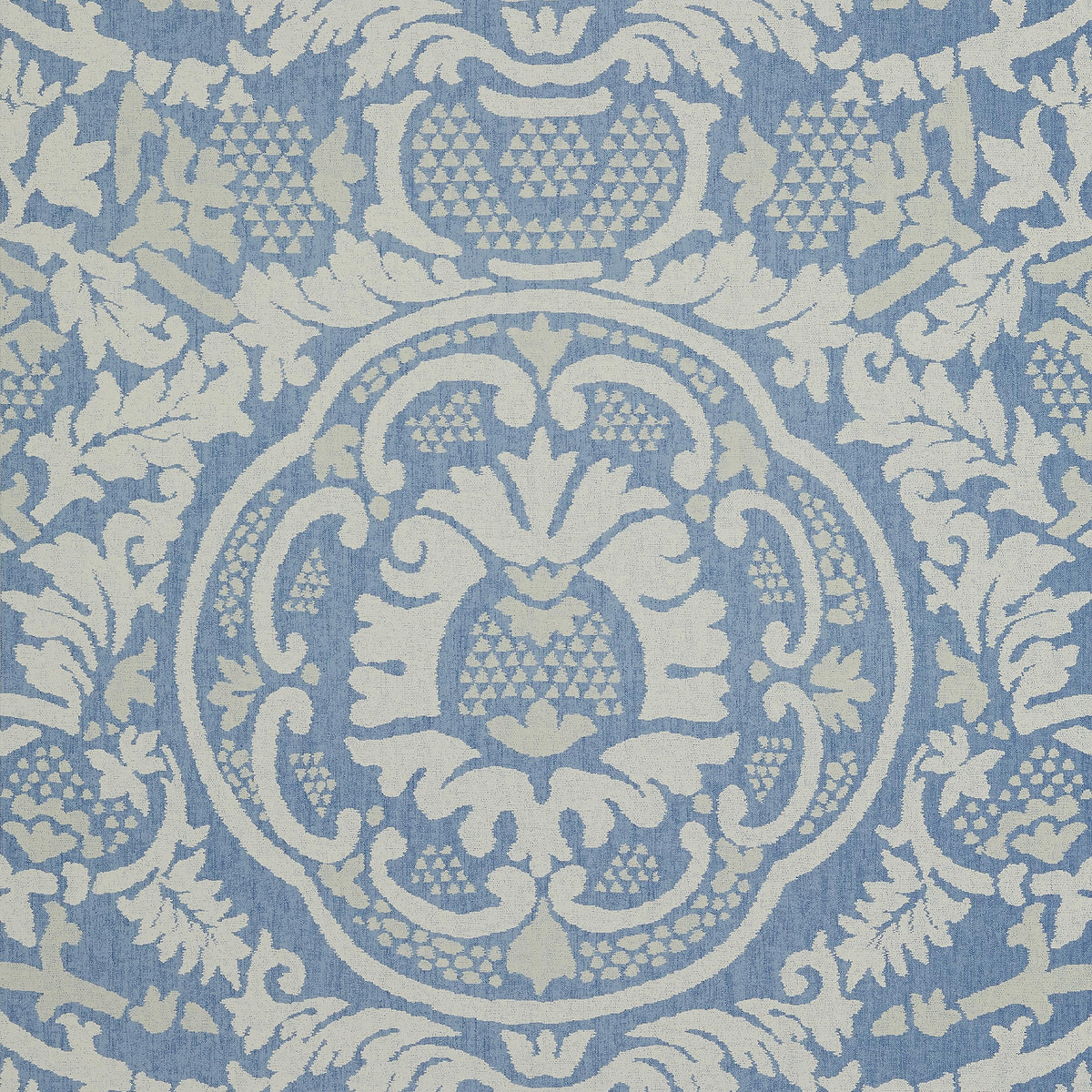 Thibaut Earl Damask Blue Wallpaper