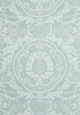 Thibaut EARL DAMASK Robin's Egg Wallpaper