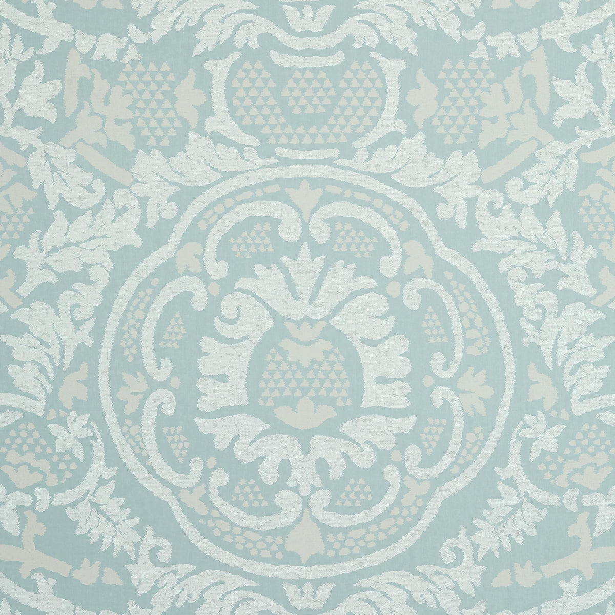 Thibaut Earl Damask Robin'S Egg Wallpaper