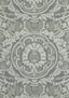 Thibaut EARL DAMASK Charcoal Wallpaper